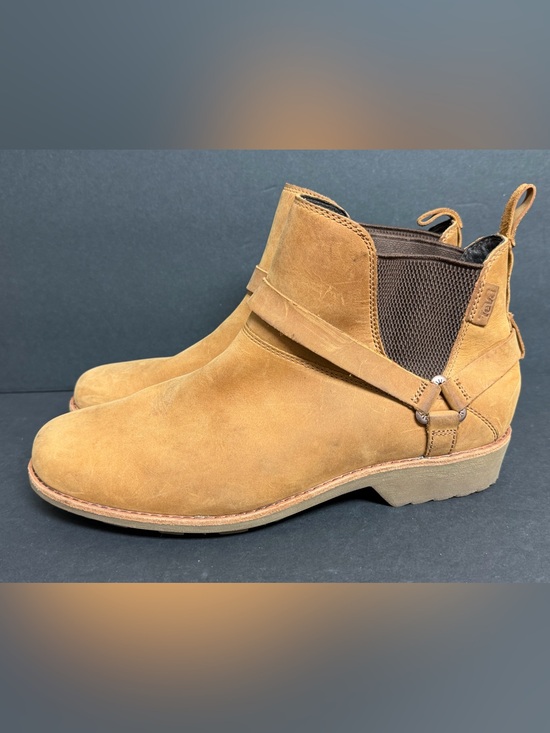 Teva Shoes - Teva De La Vina Dos Womens 10 Tan  Leather Chelsea Ankle Boots Harness Pull On